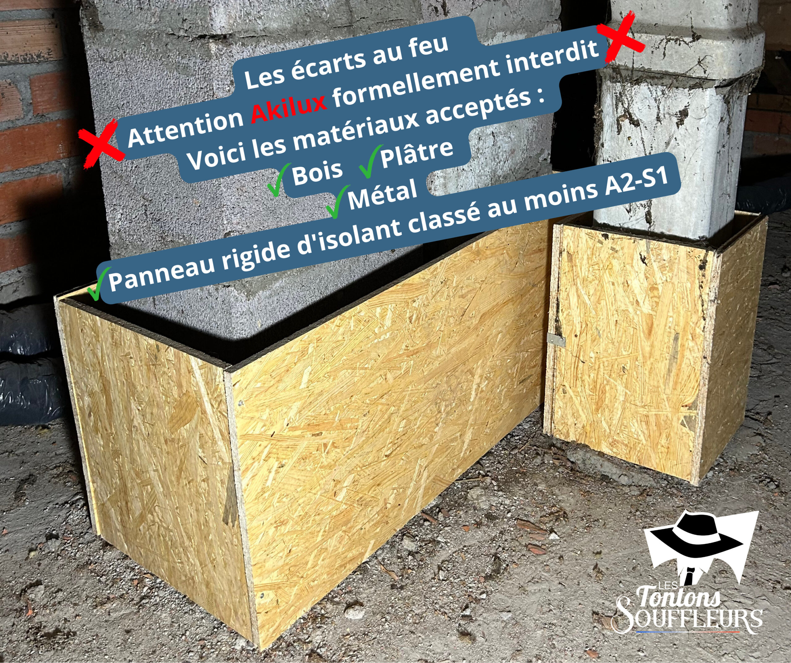 les écarts au feu dans les combles