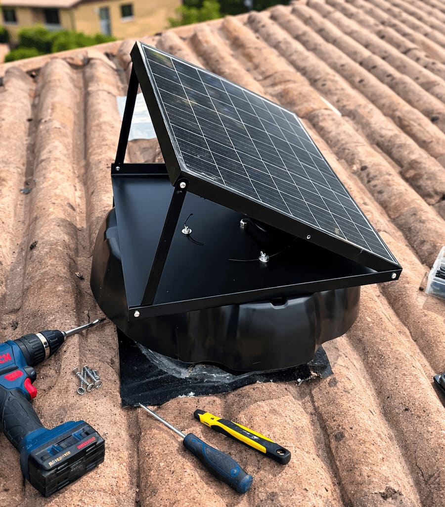 tech solar pose de ventilateur de combles les tontons souffleurs