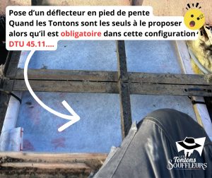 pose deflecteur toiture seilh 31840